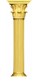 Gold pillar