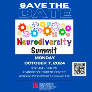Save the Date, Neurodiversity Summit, Monday, October 7, 2024;