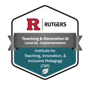 badge for milestone 2 of teaching and genai pathways