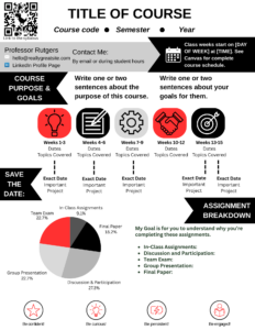 Graphic syllabus sample icon