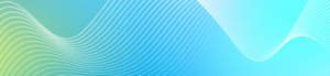 Decorative graphic rectangle. Blue-green gradient with wavy lines.